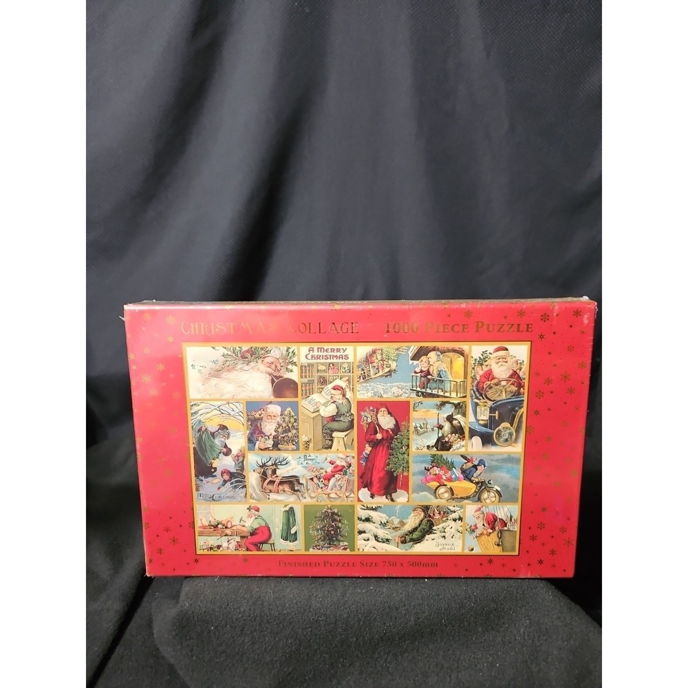 2021 CHRISTMAS COLLAGE 1000 PIECE PUZZLE FACTORY SEALED